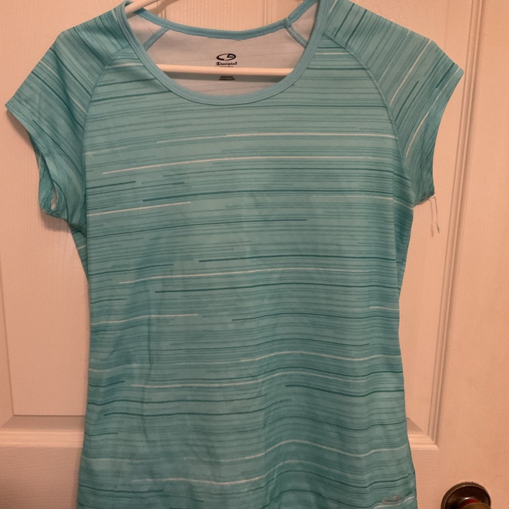 Champion DuroDry Teal Tee